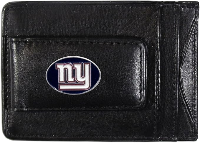 NFL Leather Money Clip Cardholder