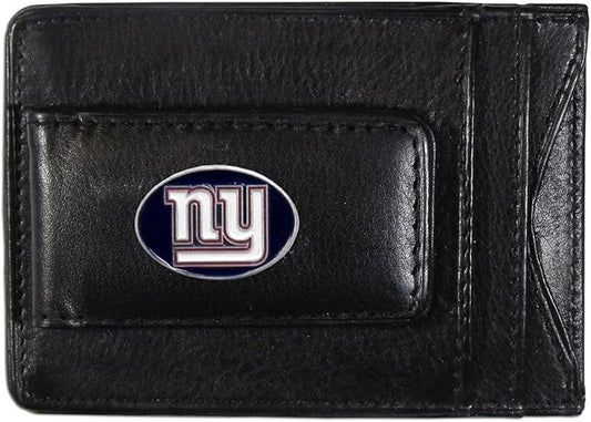 NFL Leather Money Clip Cardholder