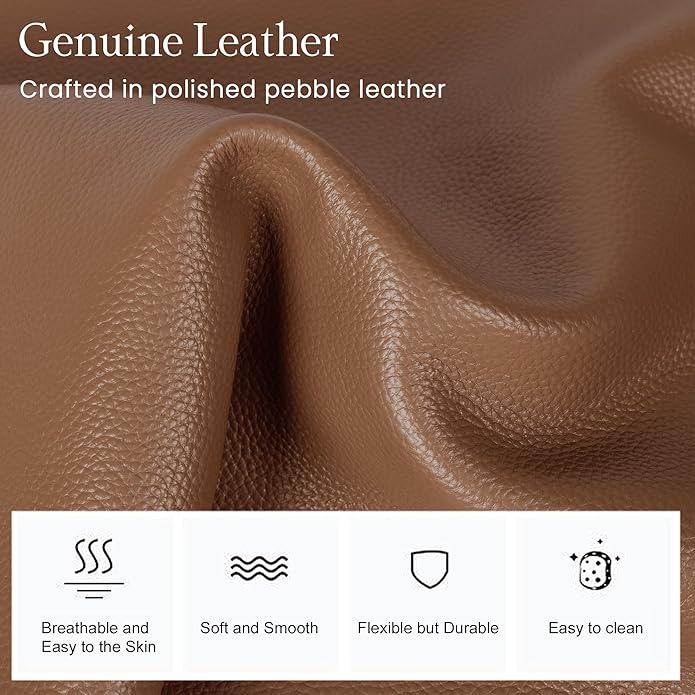 befen Genuine Leather Small Sling Bag for Women Anti-Theft Crossbody Chest Bags Fanny Packs for Travel with RFID Card Slots