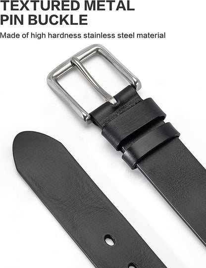 Thicken Full Grain Leather Mens Belt Heavy Duty Mens Work Belt Mens Belt High Hardness Buckle Packed In Gift Box
