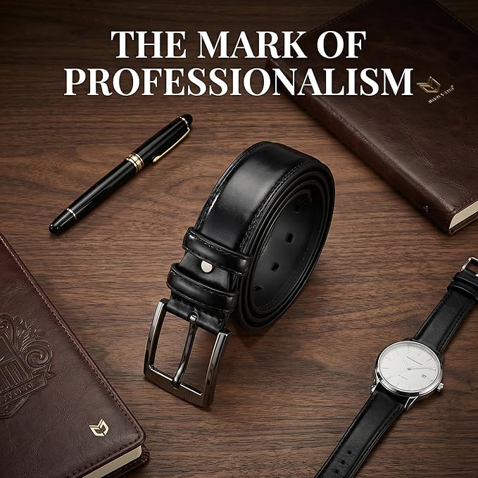 Luxury Crocodile Pattern Leather Belt with Automatic Buckle, Black and Brown, Gold and Gunmetal Buckle, Ratchet Design