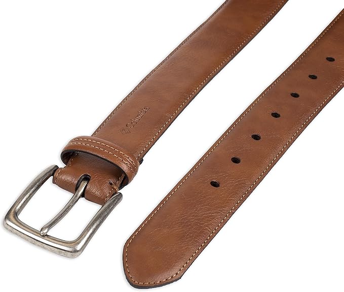 Columbia Men's Casual Everyday Leather Belt – Jeans, Chinos and Daily Wear