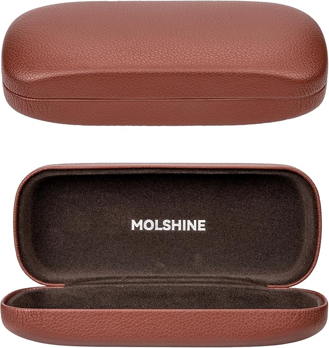 molshine Hard Shell Sunglasses Case, Classic Large Glasses Case for Women Men, Sunglass Eyeglasses