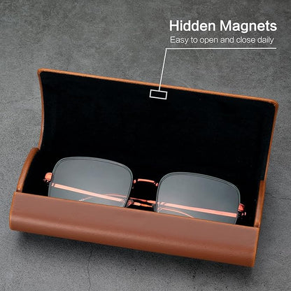 Vemiss Hard Shell Eyeglass Cases, Lightweight Portable Glasses Case for Women Men