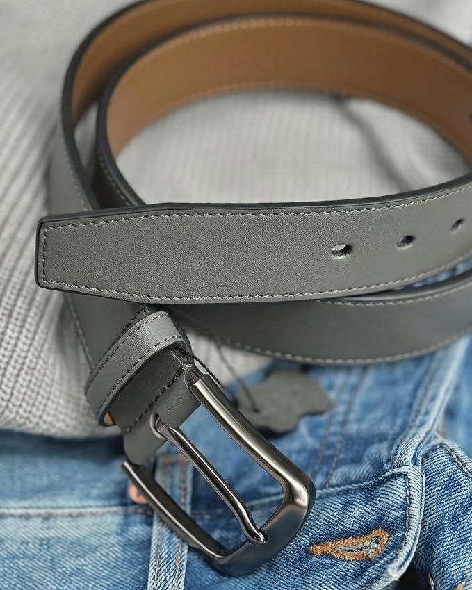 CHAOREN Mens Belts Leather - 35mm Genuine Leather Belt for Jeans - Men Gift for Casual Dress