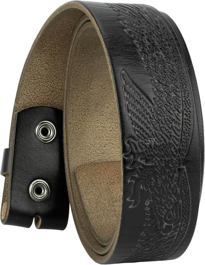 Gelante Genuine Full Grain Leather Belt Strap without Belt Buckle