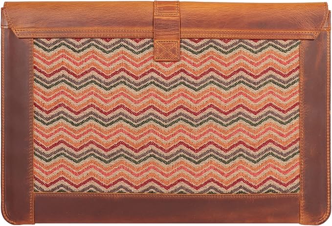 LONDO Leder Hülle Kompatibel mit MacBook Pro 14 & Air 13-13.3 Zoll (M5, M4, M3, M2, M1, Pro, Max) & iPad Pro 12.9, Premium Vollleder Laptop Tasche, Camel Modelle 2020 bis 2026