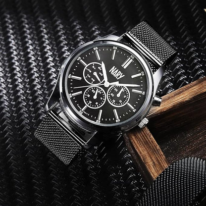 Stainless Steel Mesh Watch Band for Mens Women, Quick Release Mesh Watch Straps 18mm 20mm 22mm 24mm （20mm Black）