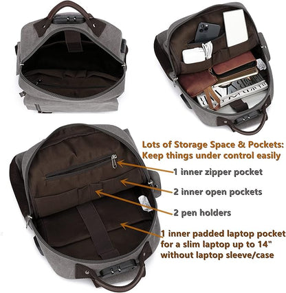 Leaper Retro Crossbody Bag Sling Bag Canvas Messenger Bag for Men Women Shoulder Bag Crossbody Handbags Satchel Travel Bag