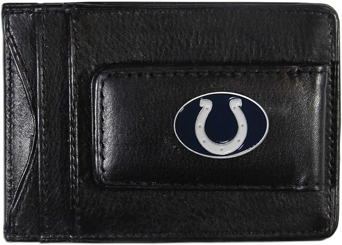NFL Leather Money Clip Cardholder