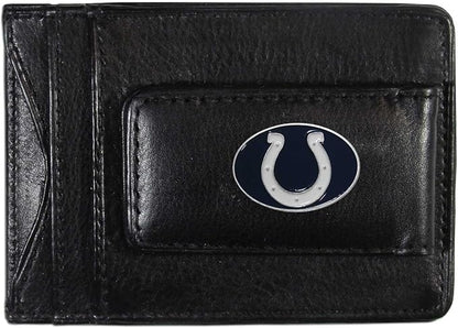 NFL Leather Money Clip Cardholder