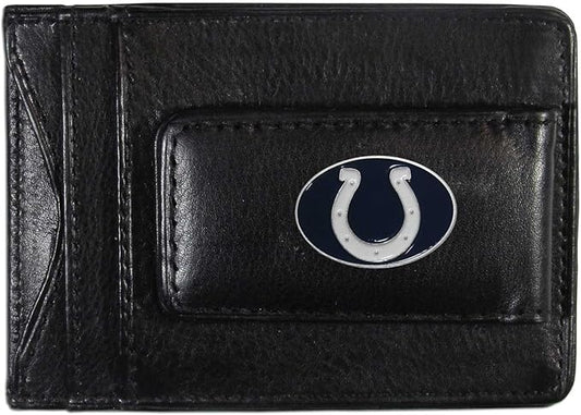 NFL Leather Money Clip Cardholder