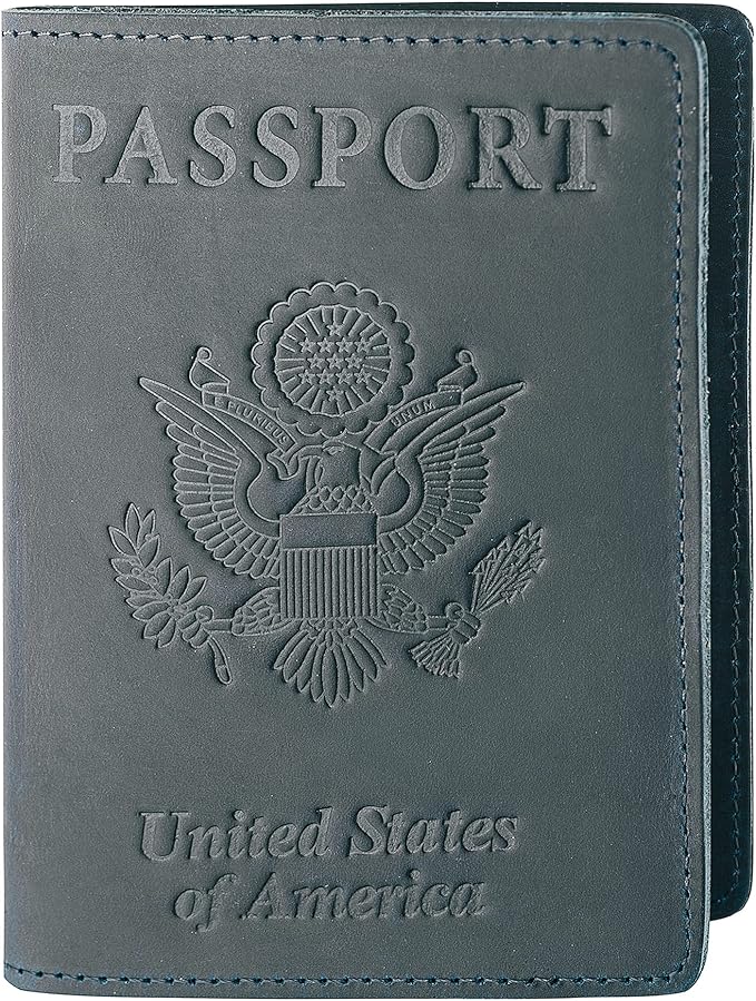 Passport Wallets and Vaccine Card Holder Combo,RFID Blocking Genuine Leather Passport Holder Cover Case with CDC Vaccination Card Slot, Leather Travel Documents Organizer Protector for Women