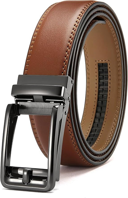 CHAOREN Click Belts for Men - Mens Ratchet Belt 1 3/8" for Dress Pants - Perfect Companion to Men's Oxfords