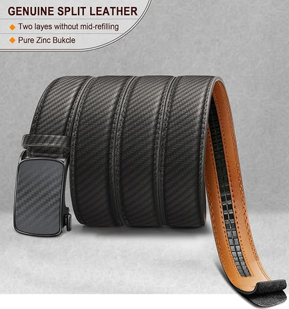 BULLIANT Men's Ratchet Belt Nontrimmable-Click Belt Adjustable for Men Gift Lightweight 1 3/8"