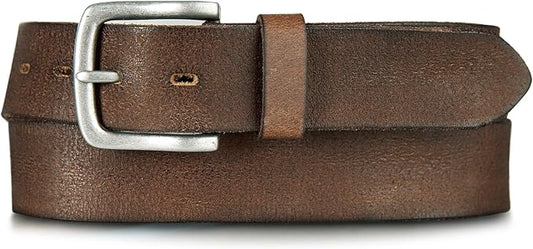 Lucky Brand Men's Jeans Leather Belt| Classic| Casual| Dress| Everyday| American Heritage| Genuine Leather| Metal Buckle