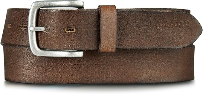 Lucky Brand Men's Jeans Leather Belt| Classic| Casual| Dress| Everyday| American Heritage| Genuine Leather| Metal Buckle