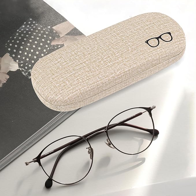 RayLove 3-Pack Hard Shell Eyeglasses Case Large Reading Glasses Hard Case