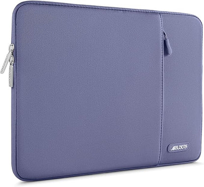 MOSISO Laptop Case 16 inch, 15-15.6 inch Laptop Sleeve Compatible with MacBook Pro 16 M5 M4 M3 M2 M1, HP Acer Dell Lenovo ASUS, Polyester Vertical Computer Sleeve Bag with Pocket, Lavender Gray