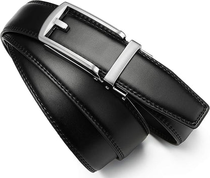 CHAOREN Mens Dress Belt - Ratchet Belt Leather 1 1/4" Comfort Click - Perfect Companion to Mens Dress Shoes