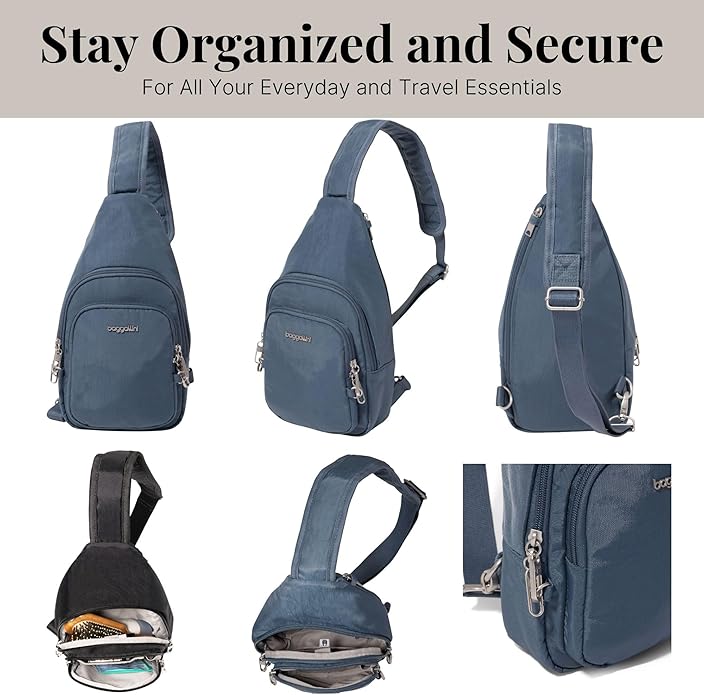 Baggallini womens Securtex Anti-theft Daytripper Sling