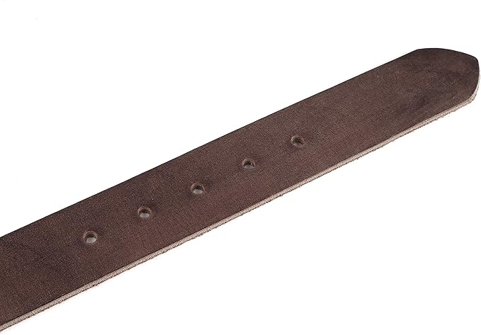 F&L CLASSIC Belt for buckle men Snap on Strap Full Grain One Piece Leather no buckle,1 1/2" Wide, USA