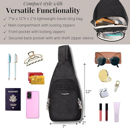 Baggallini womens Securtex Anti-theft Daytripper Sling