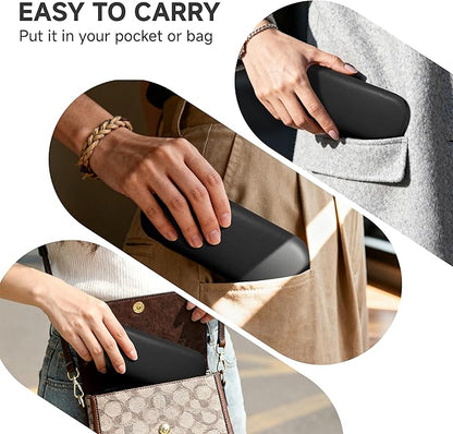 Glasses Case Large Hard Shell Eyeglasses Case PU Leather Protective for Sunglasses Eyeglasses