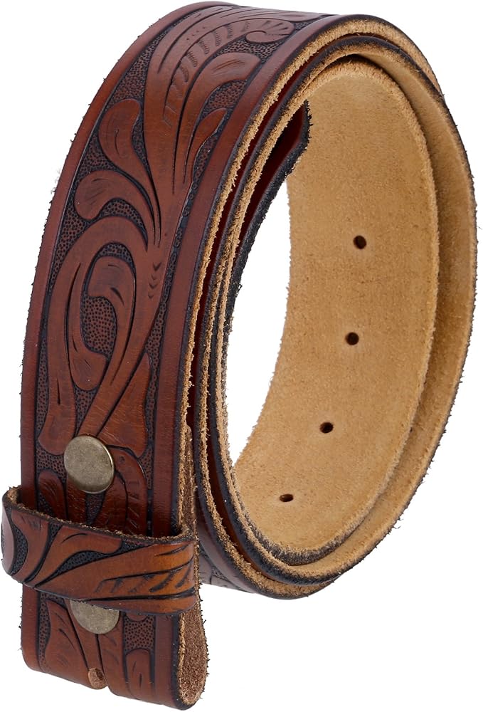 Gelante Genuine Full Grain Leather Belt Strap without Belt Buckle