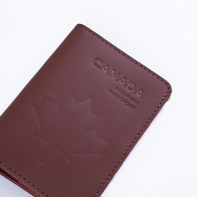 INCARNE Leather Passport Holder for Travel - Passport Case - Passport Wallet for Men - Passport Cover for Women Sleeve Protector - Travel Essentials Vacation Luggage Travel Gifts - Classic Brown