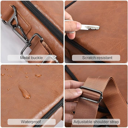 Crossbody Bags for Women and Men, Medium Leather Ladies Shoulder Cross body Bag Sling Travel Purses Handbags