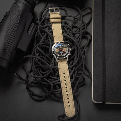 Archer Watch Straps - Canvas Quick Release Watch Bands (Sand, 22mm)