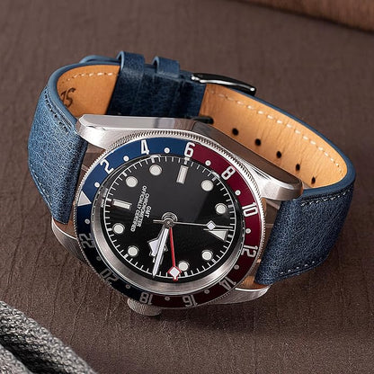 SEURE Quick Release Watch Band,Top Genuine Leather Watch Straps 19mm 20mm 21mm 22mm 24mm for Men and Women