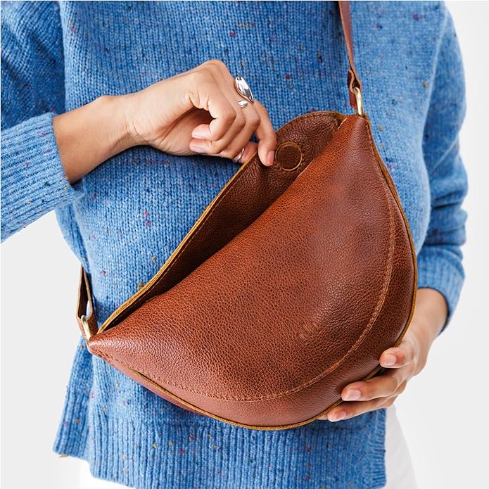 Portland Leather Goods Koala Sling Bag – Leather Sling with Adjustable Strap – Handmade from the Finest Full-Grain Hides