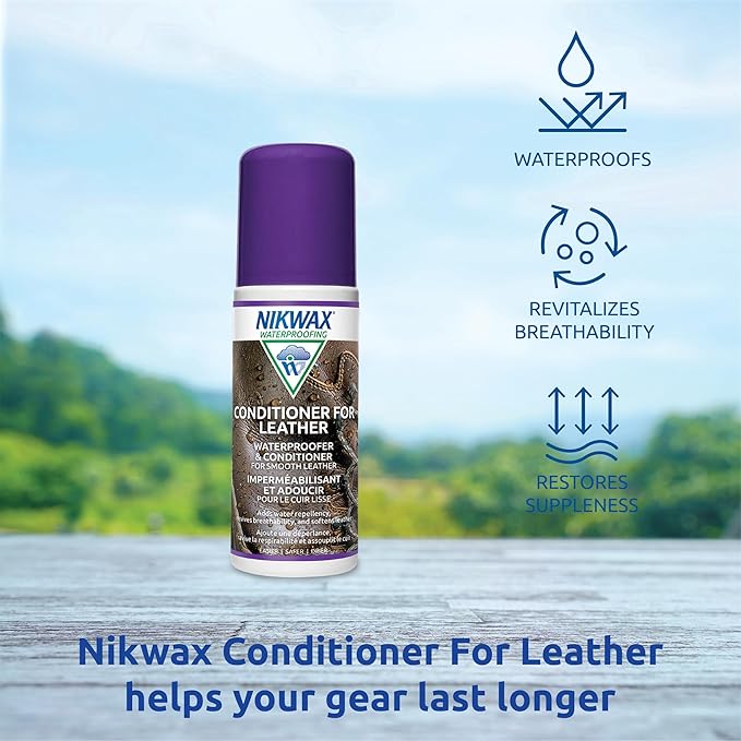 Nikwax Conditioner for Leather, Conditions, Restores, Revitalizes, Boot, Shoe and Footwear Care