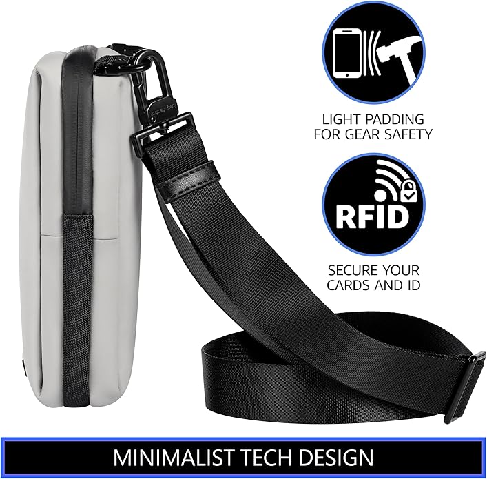 Cell Phone Crossbody Sling Bag EDC – RFID Small Shoulder Bag with Urban Tech Aesthetic