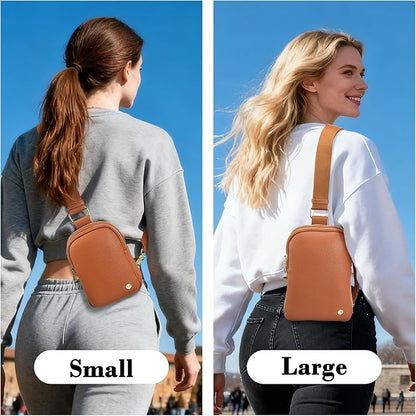 INICAT Small Sling Bag for Women Everyday & Travel Crossbody Bags Lightweight Cross Body Purses Vegan Leather