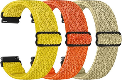 TumpCez Quick Release Watch Band - Choice of Width -18mm 19mm 20mm 22mm 24mm Watch Bands, Solo Loop Adjustable Elastic Nylon Watch Straps Replacement Wristband for Men Women