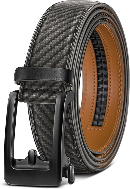 BULLIANT Men's Ratchet Belt Nontrimmable-Click Belt Adjustable for Men Gift Lightweight 1 3/8"