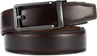 CHAOREN Click Belts for Men - Mens Ratchet Belt 1 3/8" for Dress Pants - Perfect Companion to Men's Oxfords