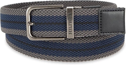 Tommy Hilfiger Men's Reversible Leather Belt, 2‑in‑1 Design for Dress Or Casual Wear