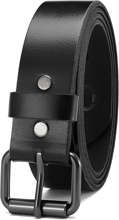 CHAOREN Work Belts for Men Heavy Duty - 1.5" Full Grain Leather Belt Casual - Fully Adjustable, Double Prong