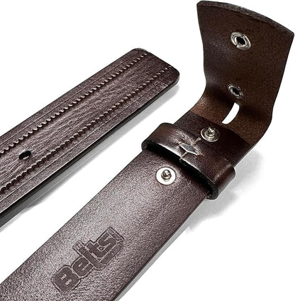 Western Floral Engraved Embossed Tooled Genuine Leather Belt Strap or Belt 1-1/2"(38mm) Wide, Multi-Style Options