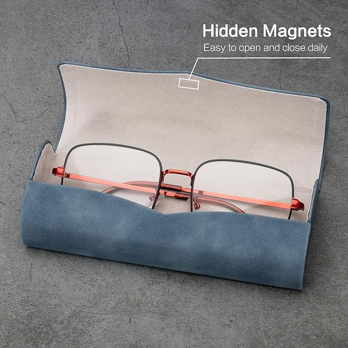 Vemiss Hard Shell Eyeglass Cases, Lightweight Portable Glasses Case for Women Men