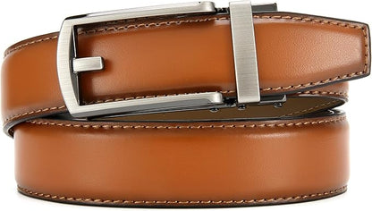 CHAOREN Mens Dress Belt - Ratchet Belt Leather 1 1/4" Comfort Click - Perfect Companion to Mens Dress Shoes