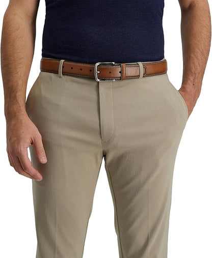 Tommy Hilfiger Men’s Semi‑Dress Leather Belt, Versatile Everyday Style (Regular & Big and Tall Sizes)