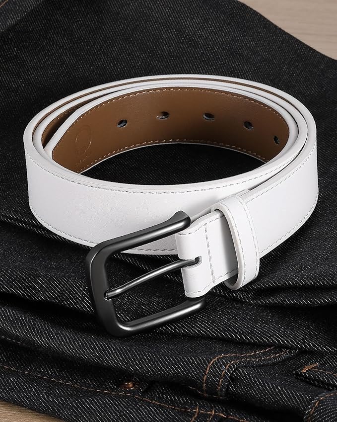 CHAOREN Mens Belts Leather - 35mm Genuine Leather Belt for Jeans - Men Gift for Casual Dress