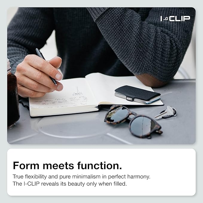 I-CLIP, Premium Men's Leather Wallet, Versatile Changeable Money clip, Secure Card Holder, Compact Men's Wallet Minimalist, Sleek Slim Design, Perfect Money Clip Wallet for Men