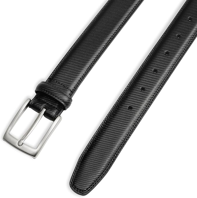 MILORDE Men's Genuine Leather Dress Belt, Handmade, 100% Cow Leather, Fashion & Classic Designs for Work Business and Casual