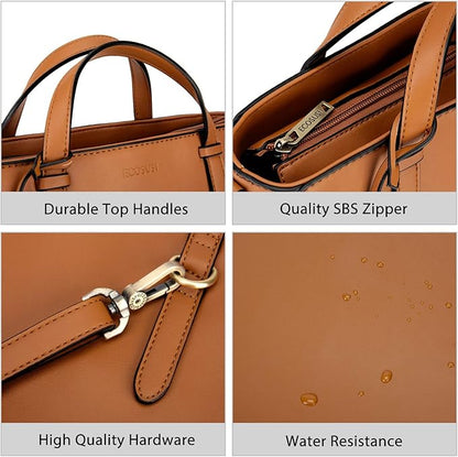 ECOSUSI Tote Bag Convertible Backpack for Women Vegan Leather Handbag Multifuction Shoulder Bag